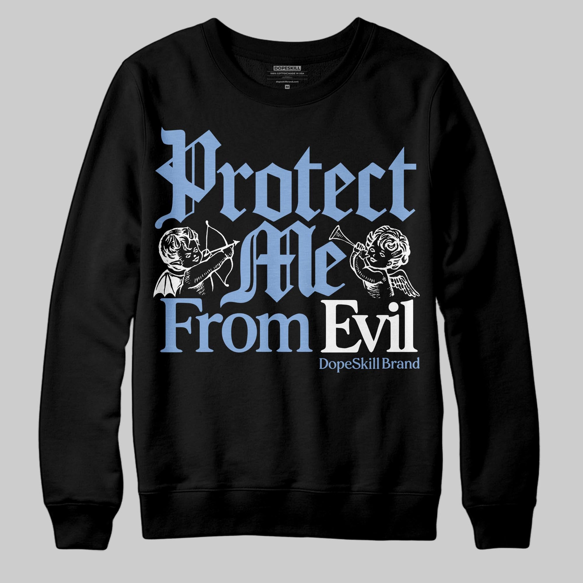 Forget Me Not 4s superstreetwear Sweatshirt Protect Me From Evil Graphic