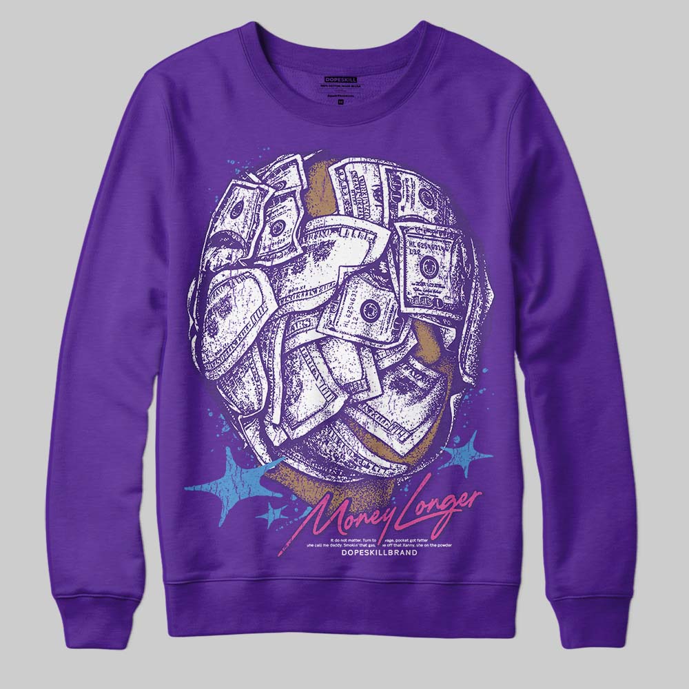 PURPLE Collection superstreetwear Sweatshirt Money Longer Graphic