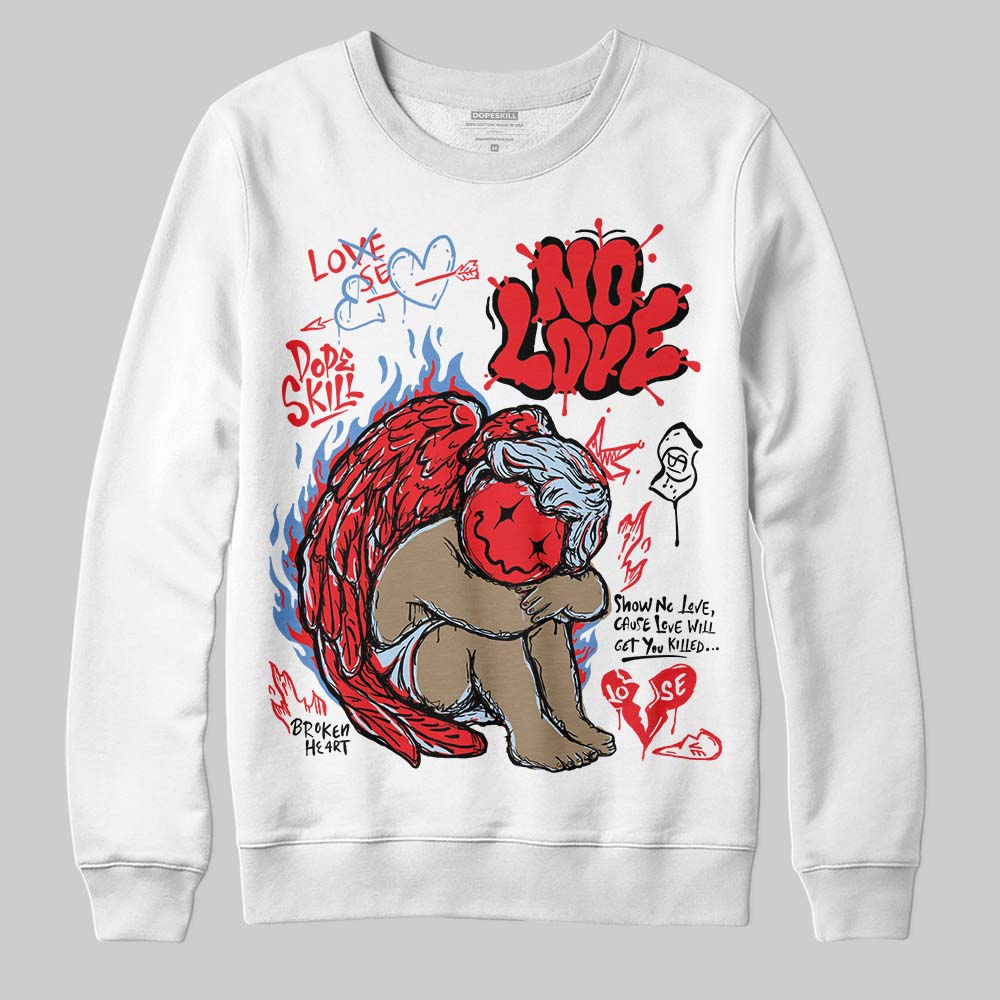 Cherry 11s superstreetwear Sweatshirt No Love Graphic