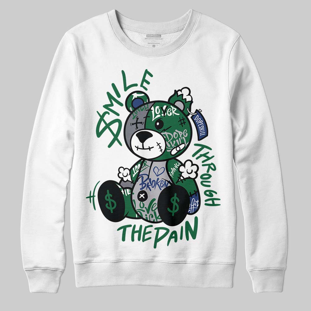 GT-2160 Shamrock Green superstreetwear Sweatshirt Smile Through The Pain Graphic