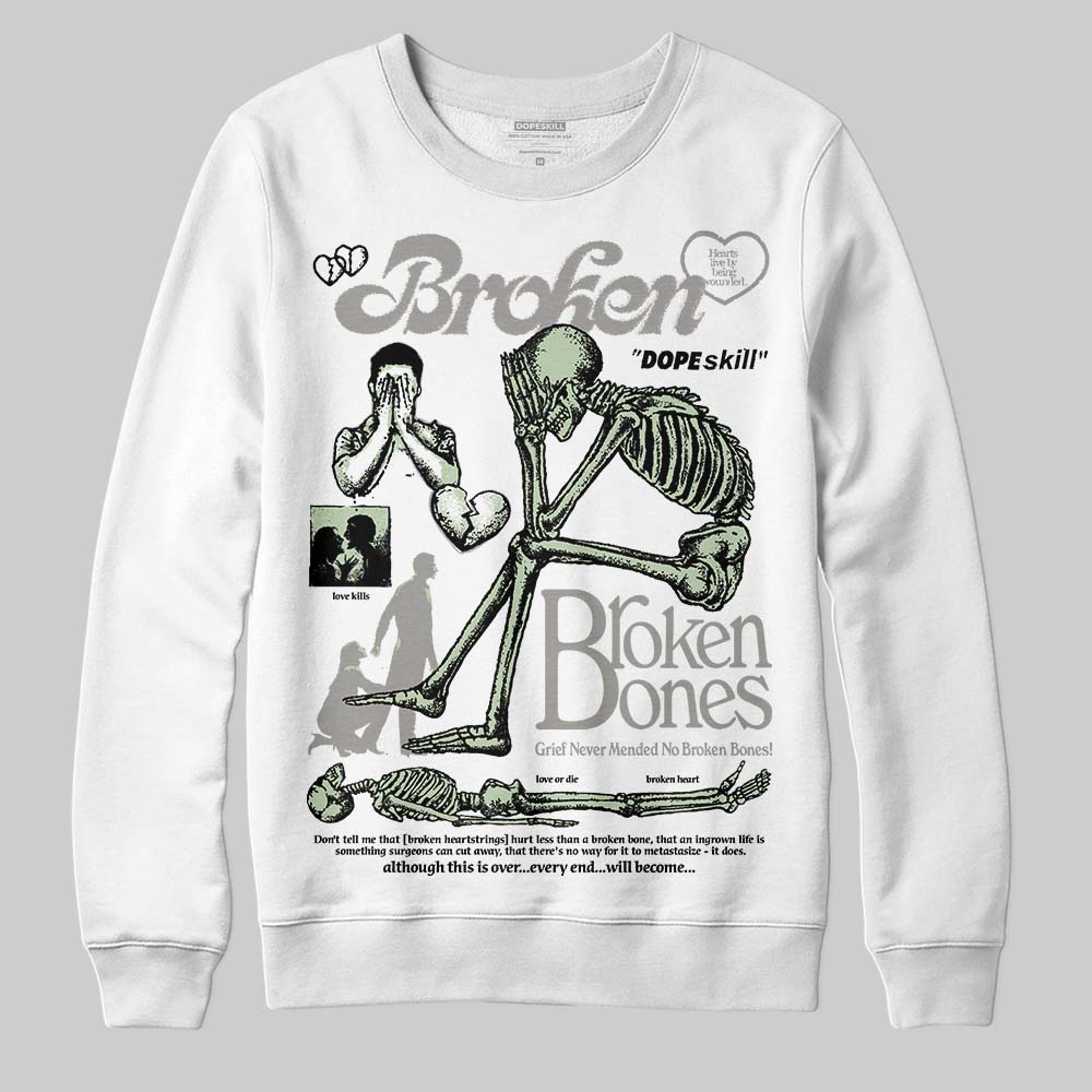 Seafoam 4s 2025 superstreetwear Sweatshirt Broken Bones Graphic