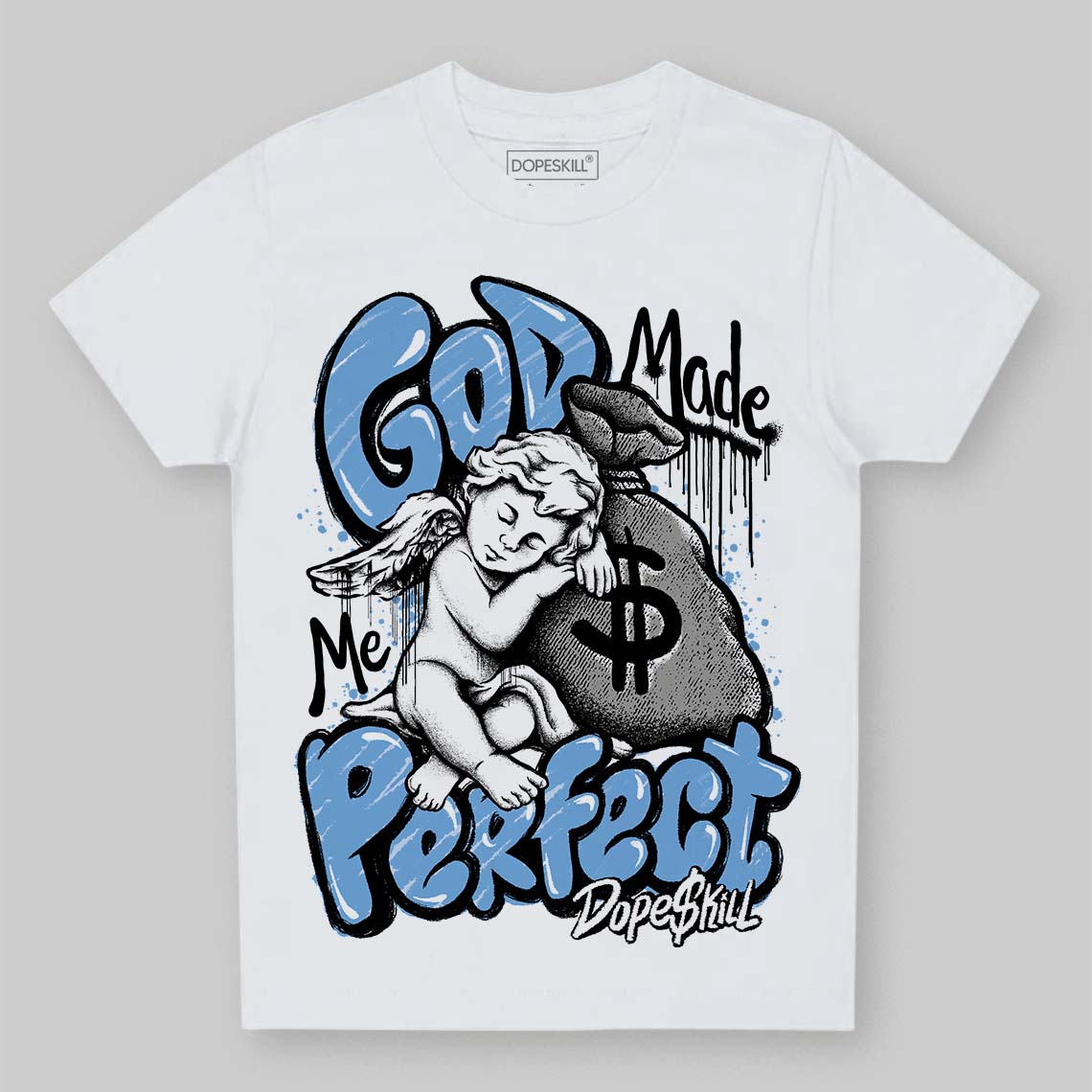 Melo 12s superstreetwear Toddler Kids T-shirt God Made Me Perfect Graphic