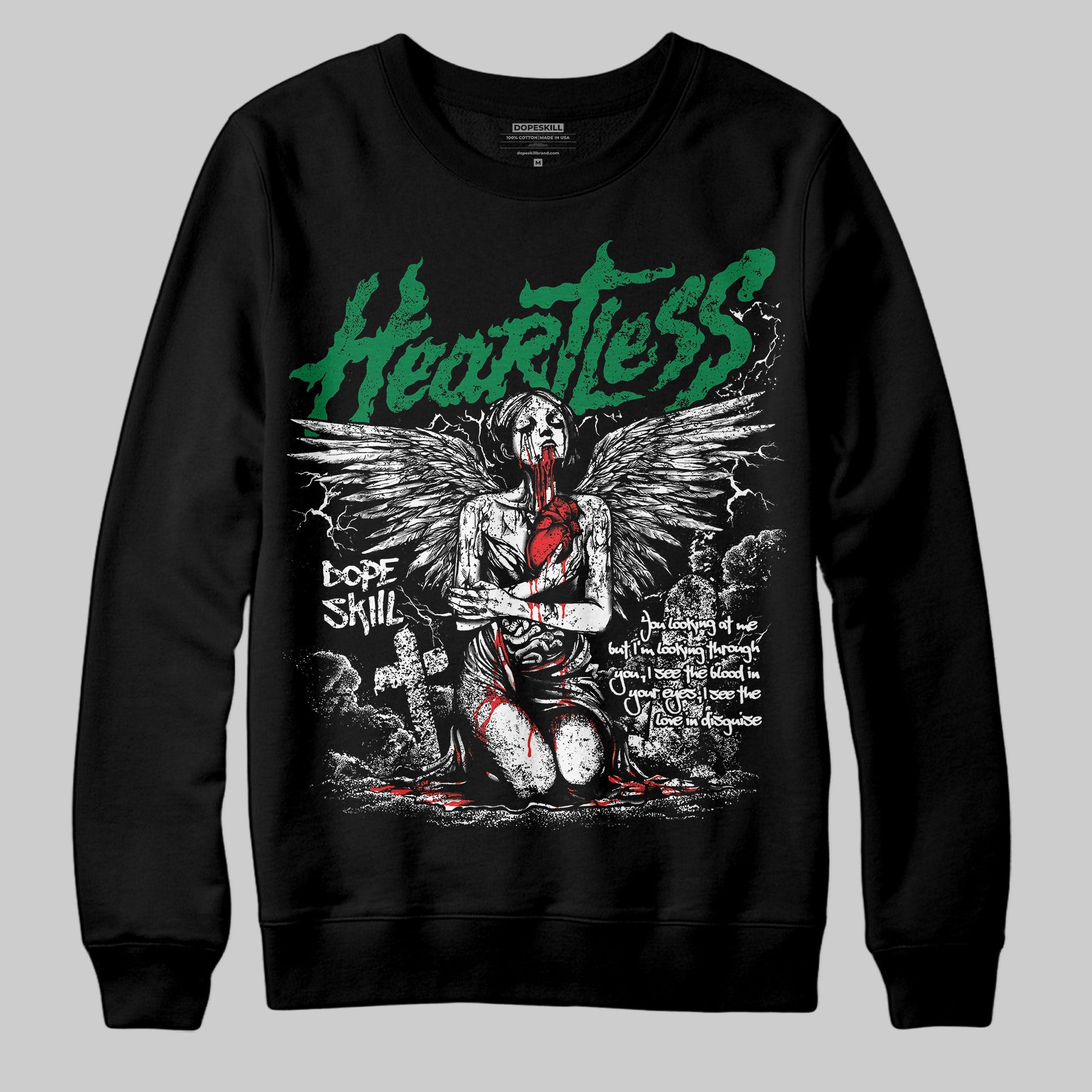 Lucky Green 5s superstreetwear Sweatshirt Heartless Graphic