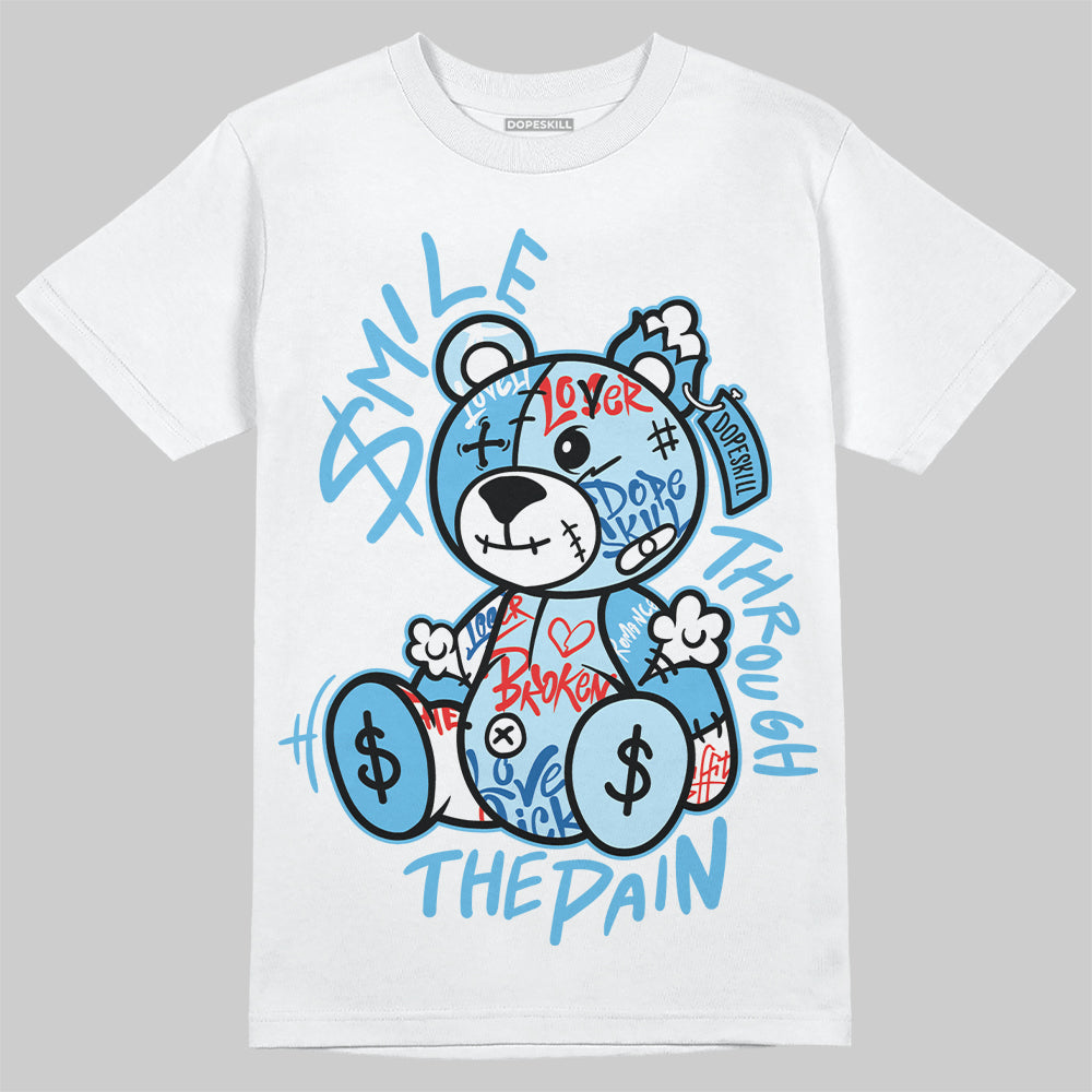 Legend Blue 11s superstreetwear T-Shirt Smile Through The Pain Graphic