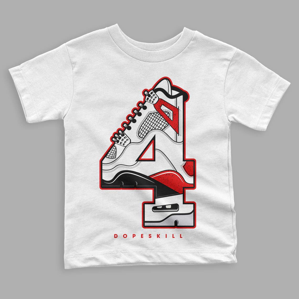 Red Cement 4S superstreetwear Toddler Kids T-shirt No.4 Graphic