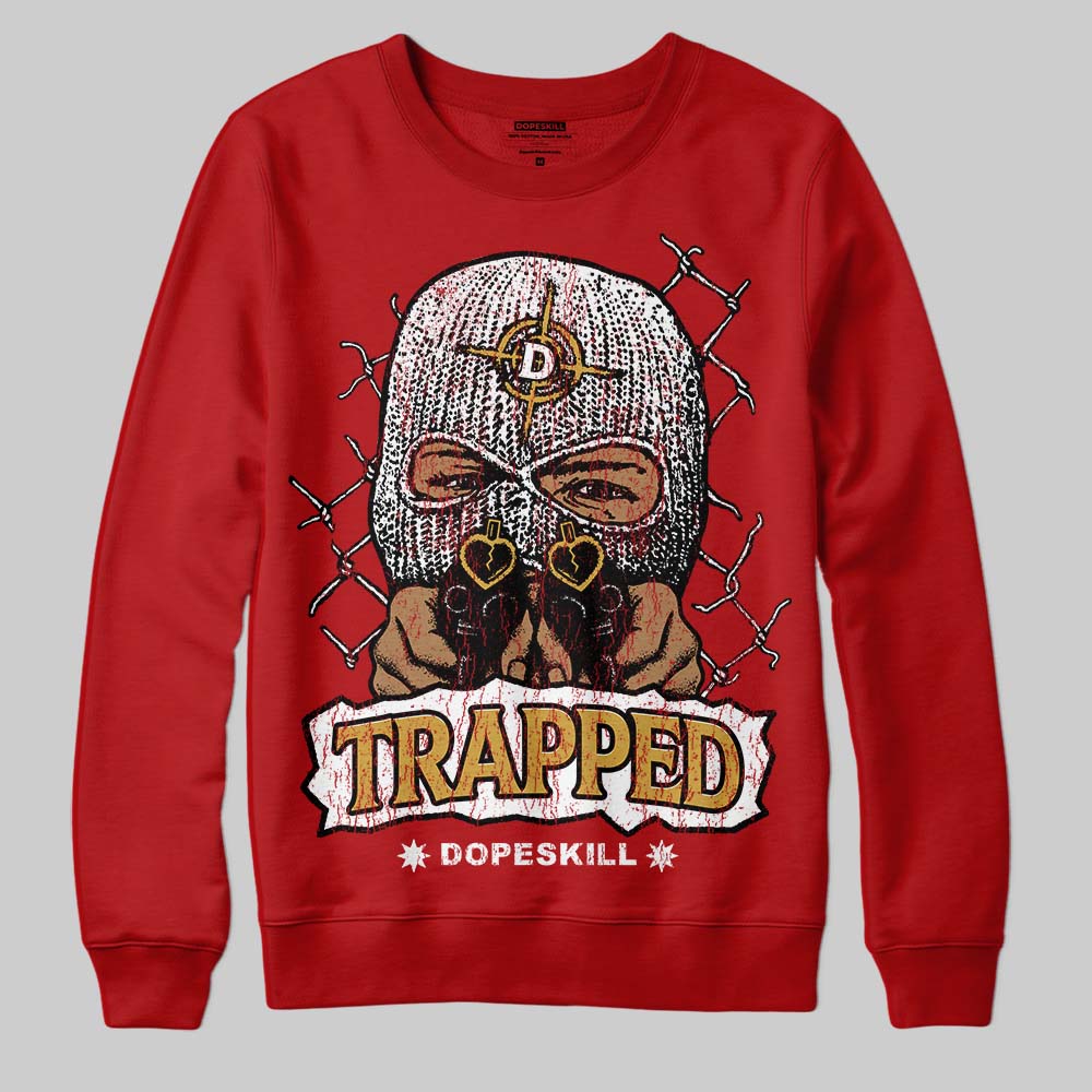 Red Collection superstreetwear Sweatshirt New Trapped Graphic