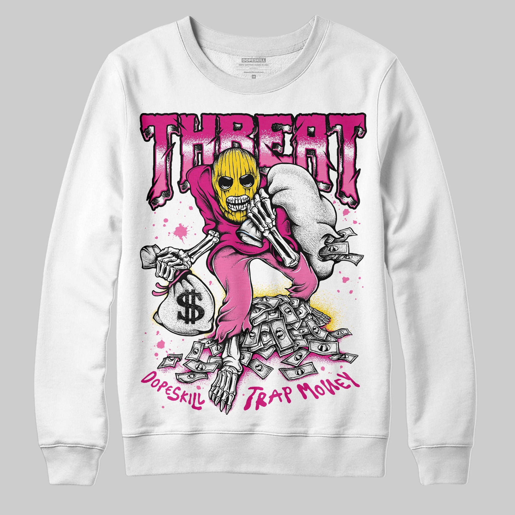 Rick RO Pink Leather Sneakers superstreetwear Sweatshirt Threat Graphic