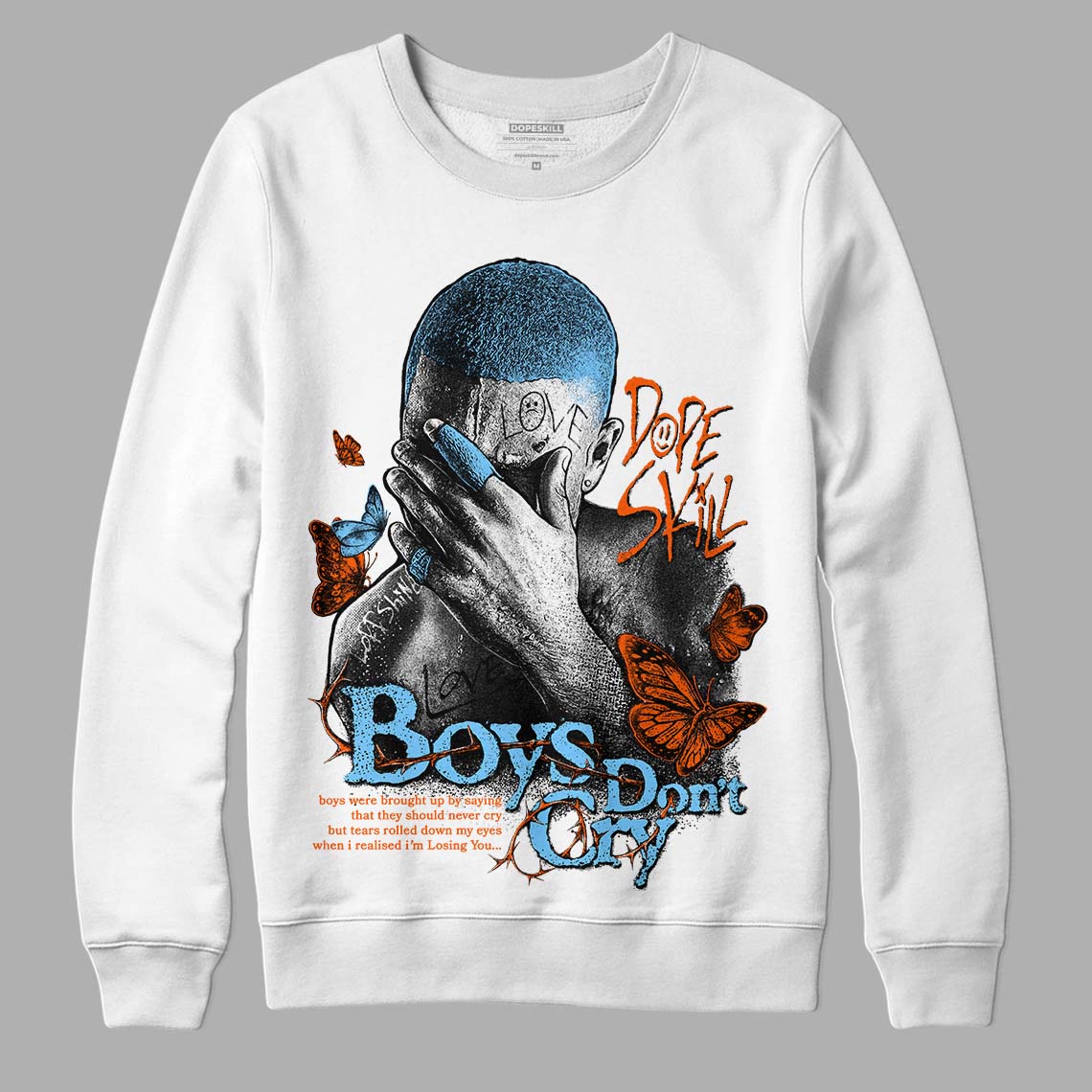 Dunk Low Futura University Blue superstreetwear Sweatshirt Boys Don't Cry Graphic