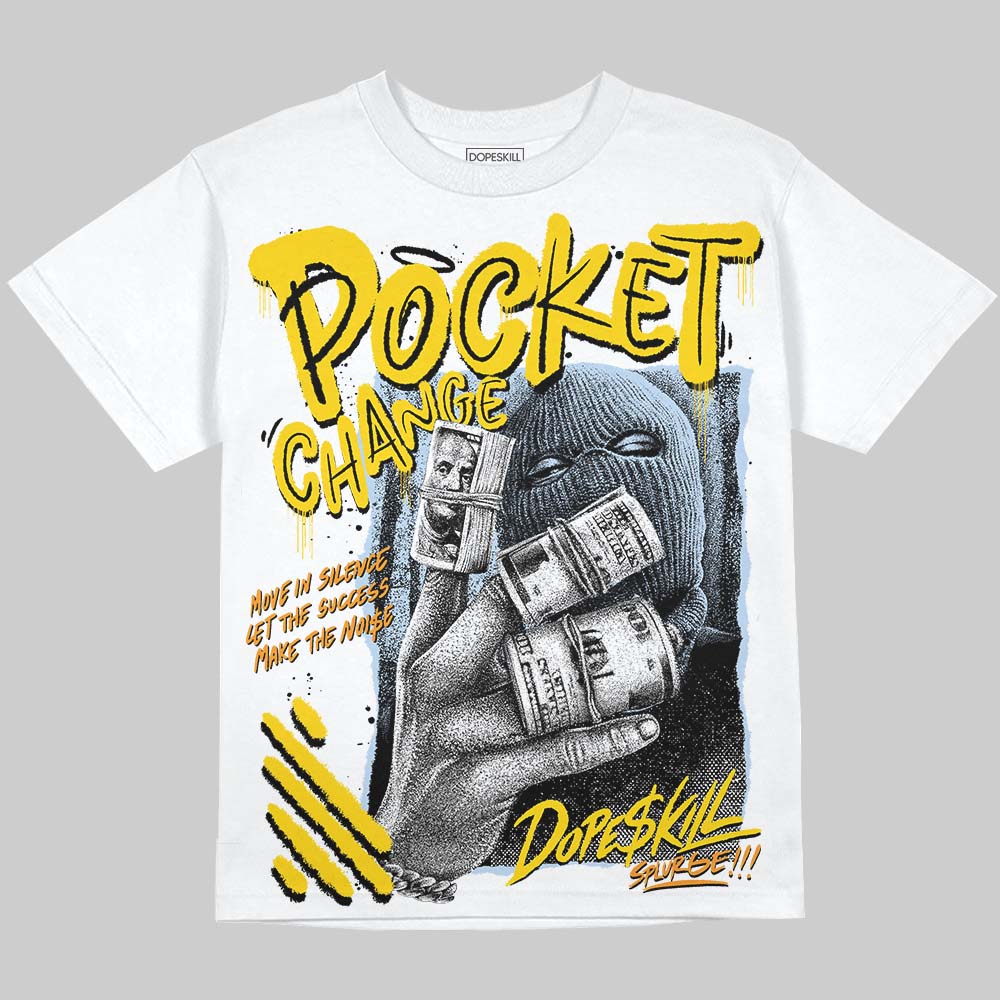 Yellow Ochre 6s superstreetwear Oversize Print T-Shirt Pocket Change Graphic