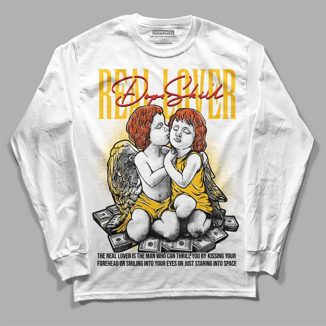 Yellow Collection superstreetwear Long Sleeve T-Shirt Real Lover Graphic