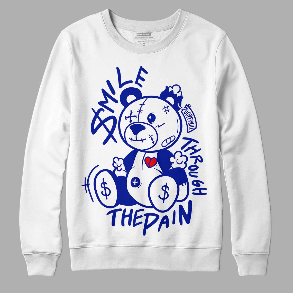Racer Blue White Dunk Low superstreetwear Sweatshirt BEAN Graphic