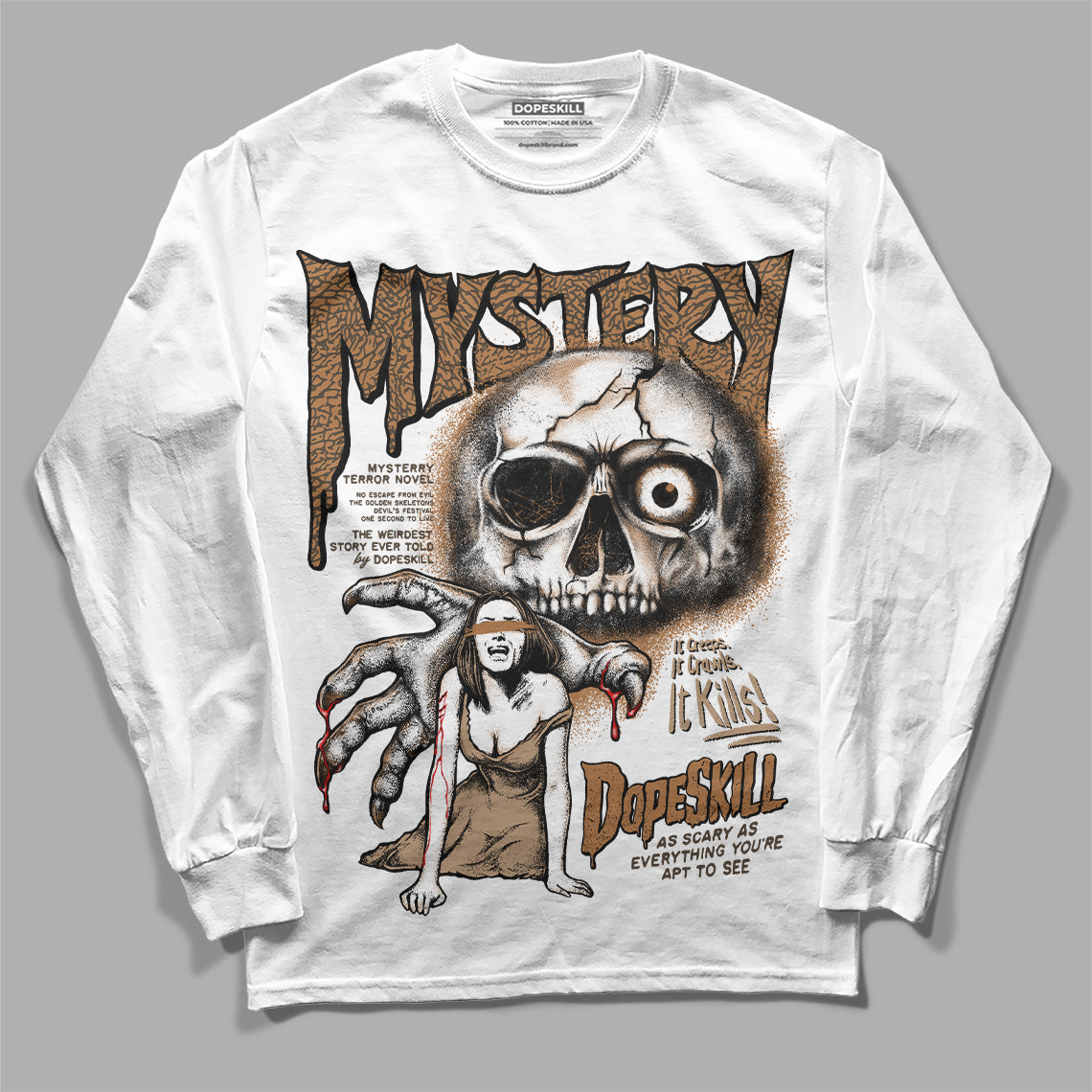 Palomino 3s superstreetwear Long Sleeve T-Shirt Mystery Ghostly Grasp Graphic