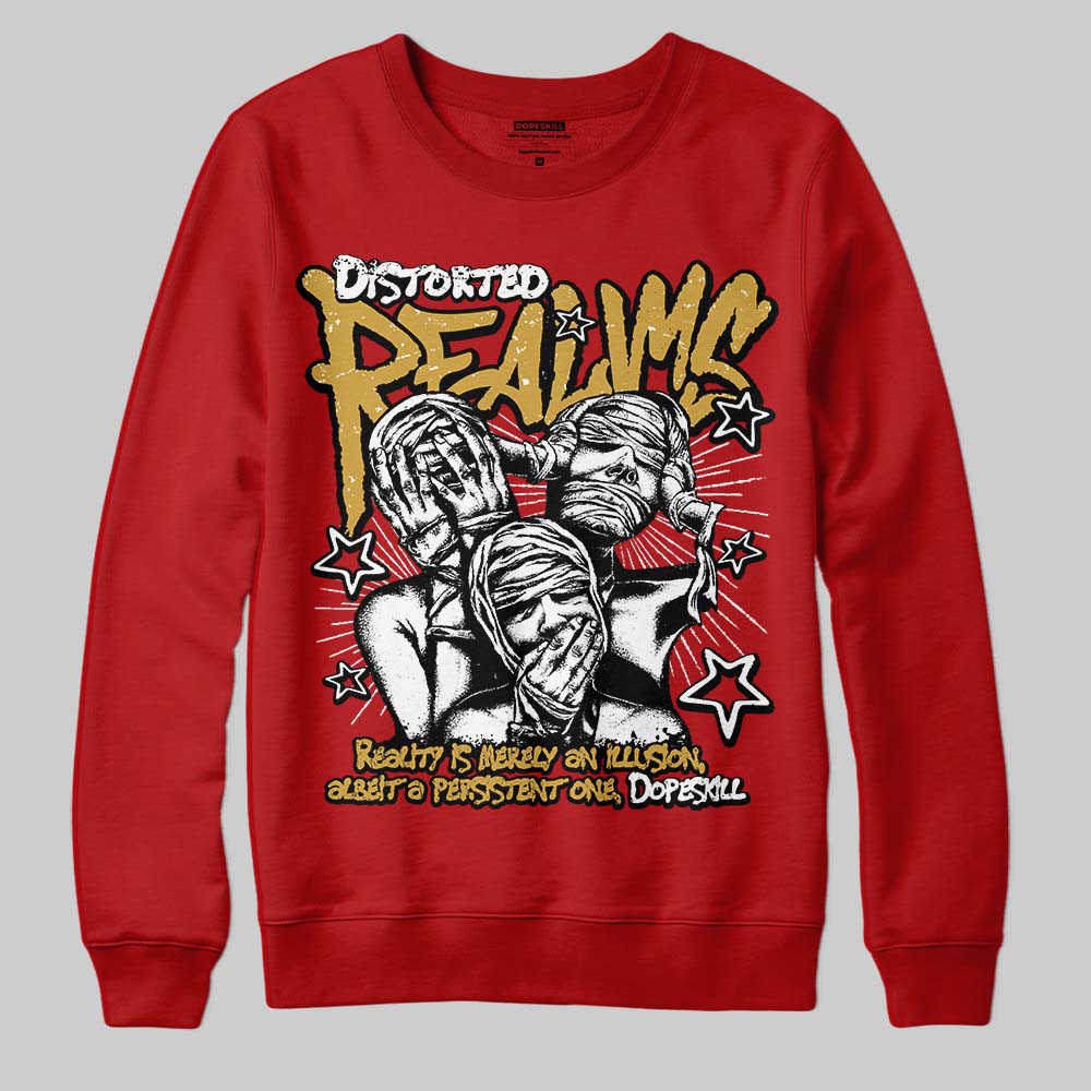Red Collection superstreetwear Sweatshirt Distorted Realms Graphic