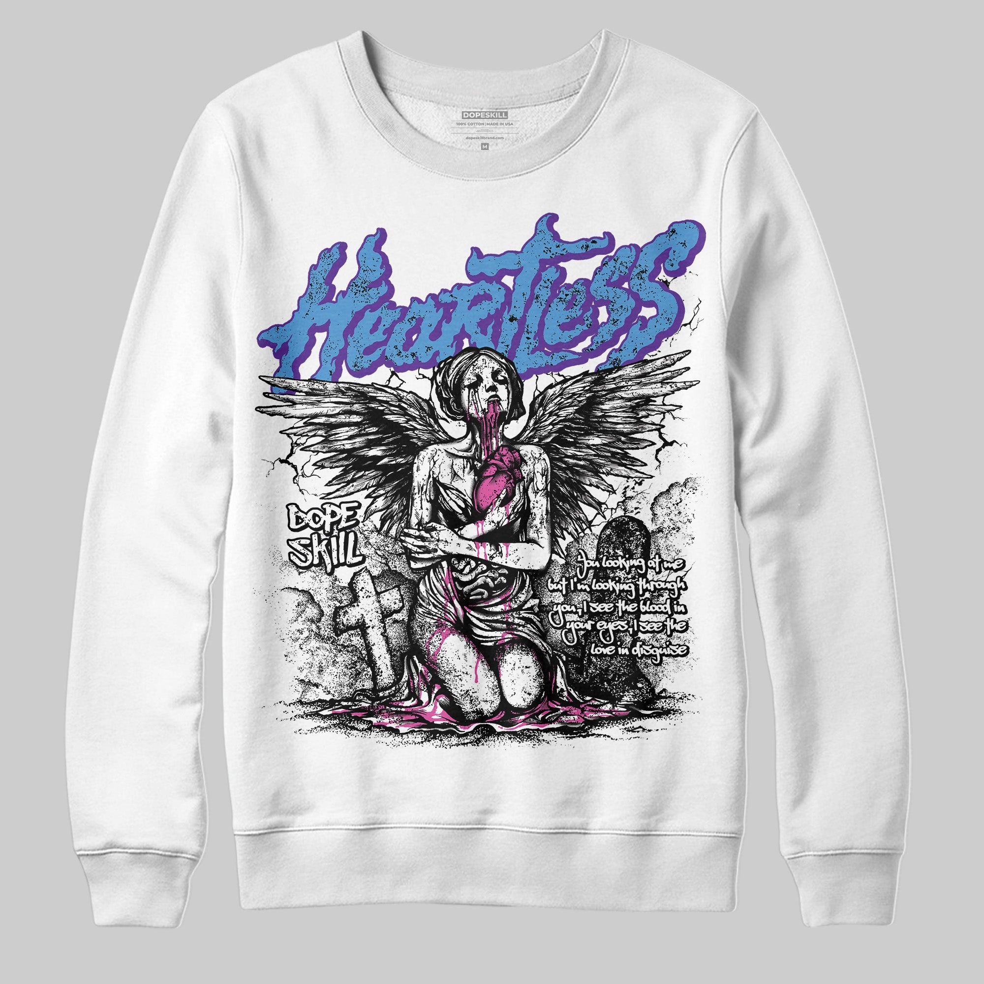 PURPLE Collection superstreetwear Sweatshirt Heartless Graphic