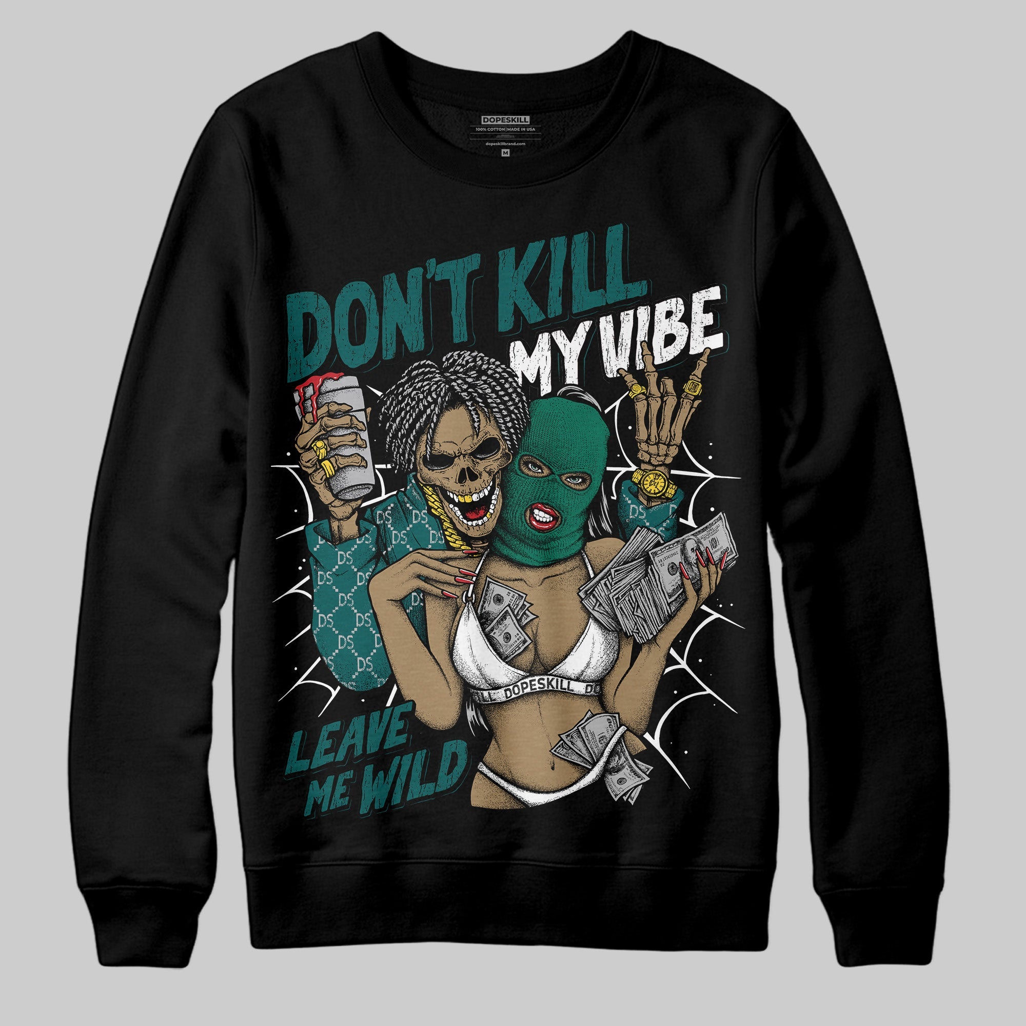 Gel 1130 White Dark Neptune superstreetwear Sweatshirt Don't Kill My Vibe Graphic
