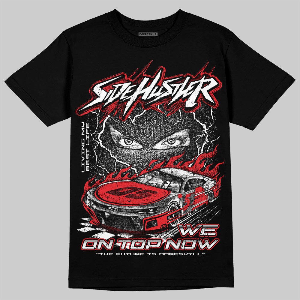 Black and White Collection superstreetwear T-Shirt New Side Hustler Graphic