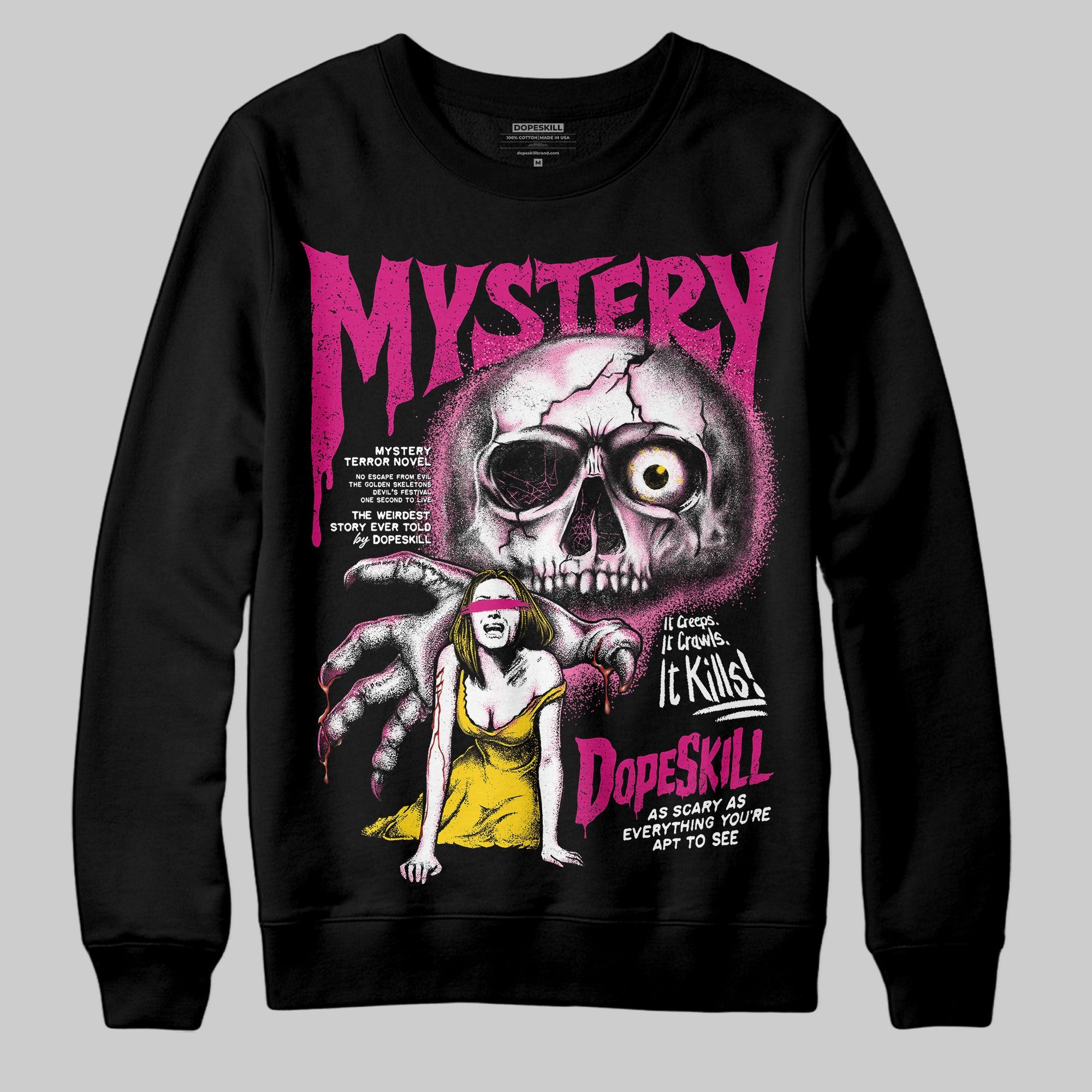 Rick RO Pink Leather Sneakers superstreetwear Sweatshirt Mystery Ghostly Grasp Graphic