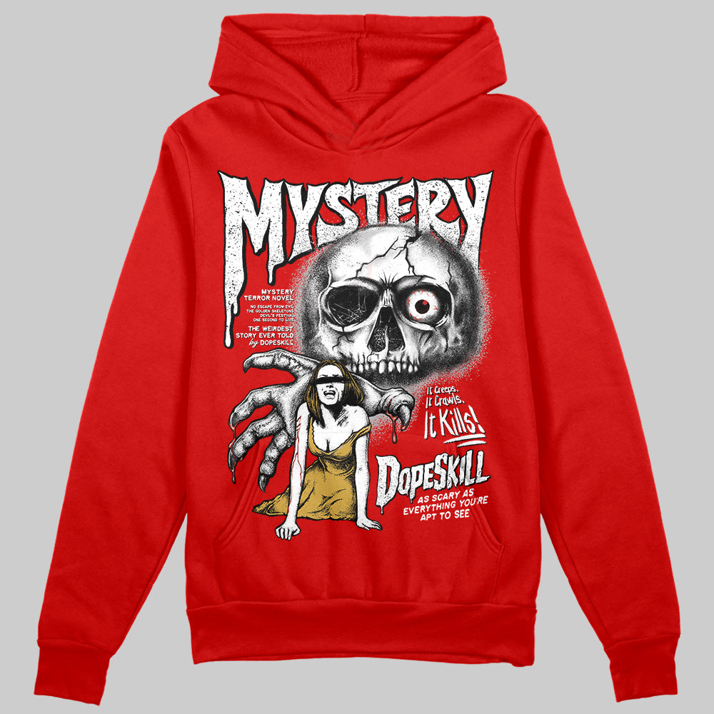 Bred Velvet 11s superstreetwear Red Hoodie Sweatshirt Mystery Ghostly Grasp Graphic