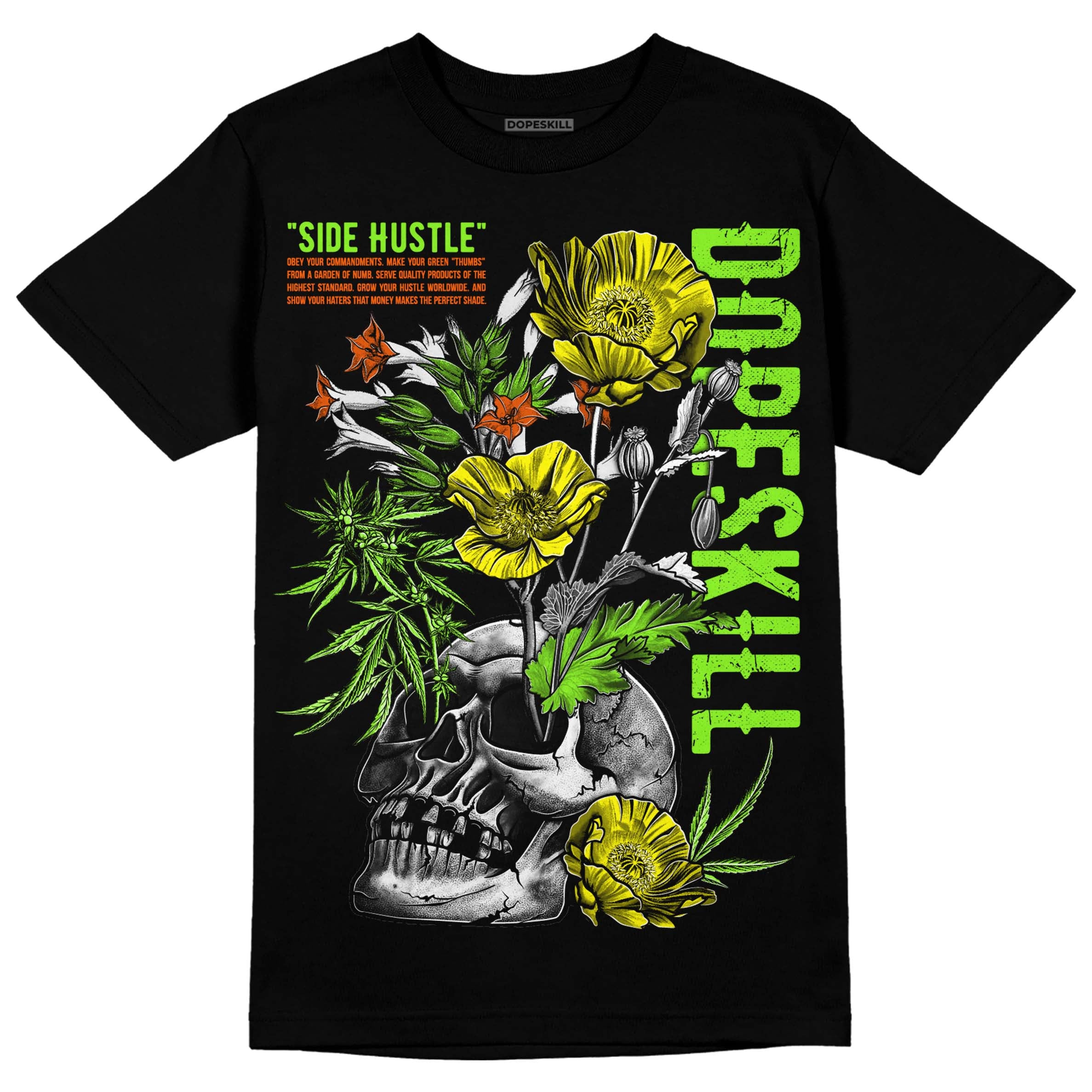 Neon Green Collection superstreetwear T-Shirt Side Hustle Graphic