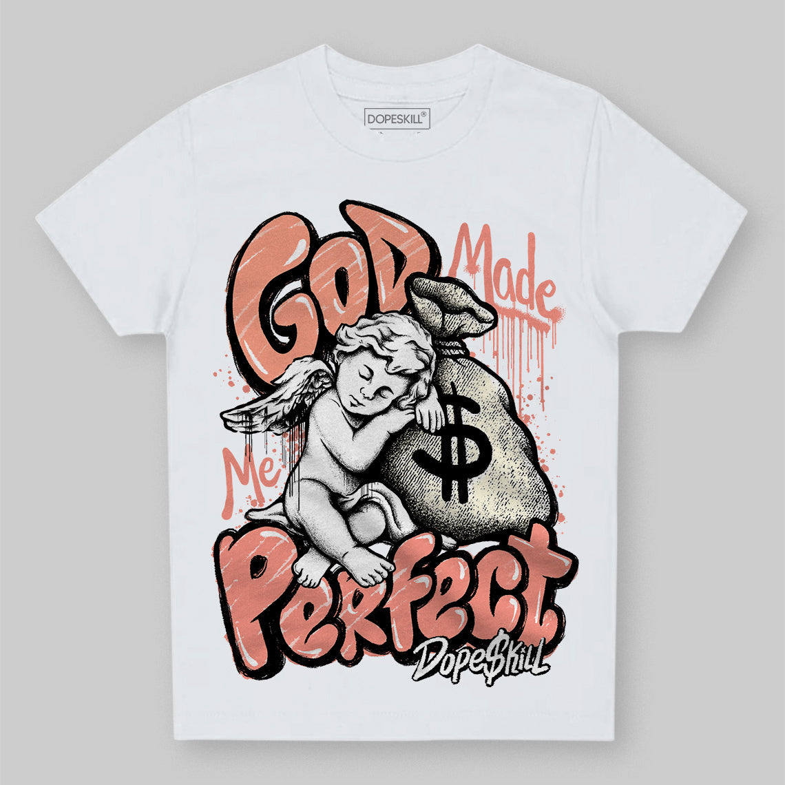Crimson Bliss 5s superstreetwear Toddler Kids T-shirt God Made Me Perfect Graphic