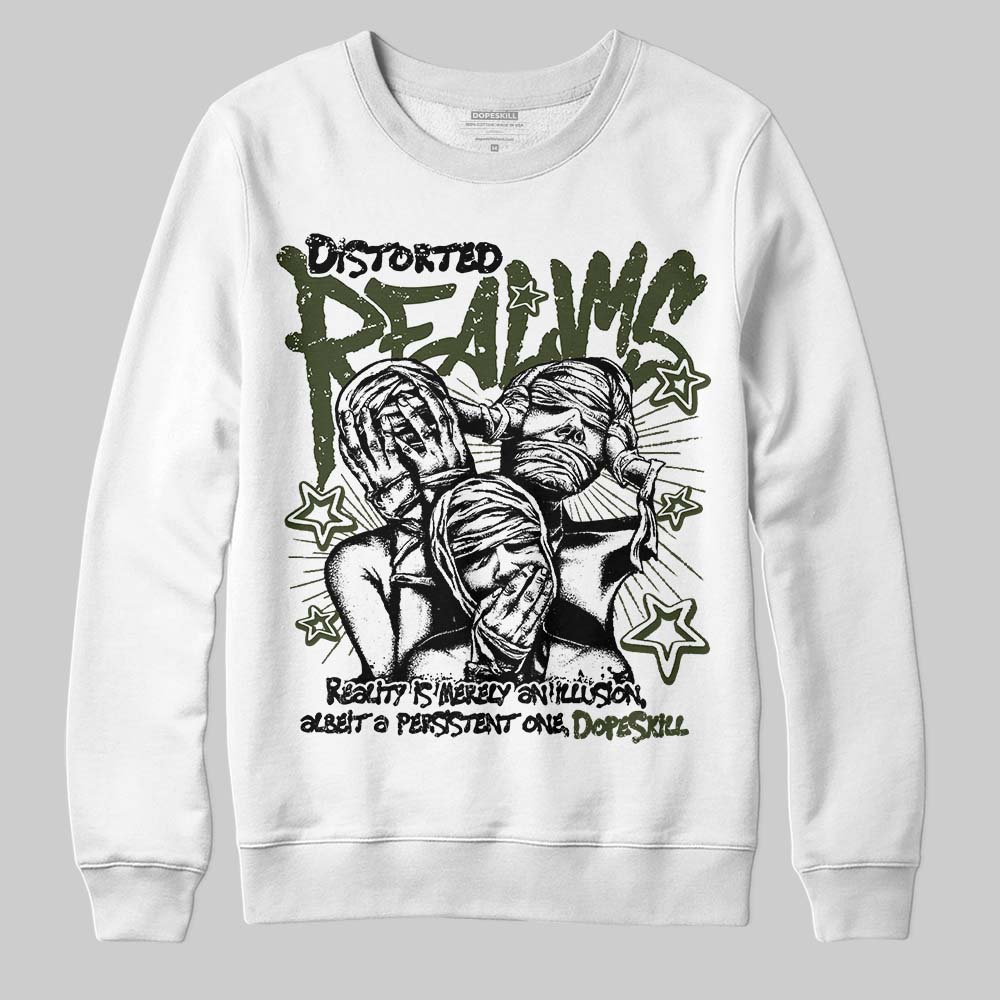 Olive Collection superstreetwear Sweatshirt Distorted Realms Graphic