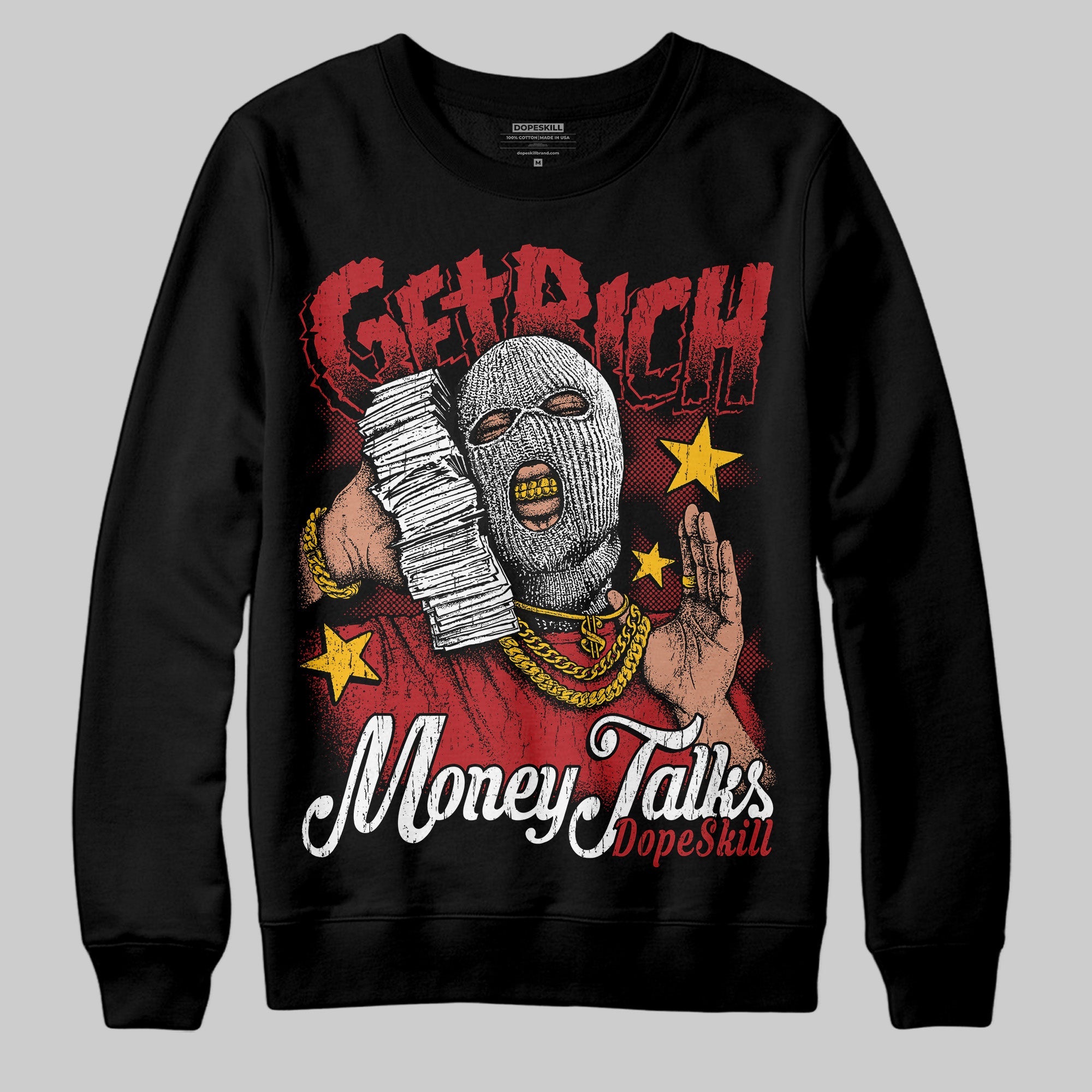 Flu Game 12s superstreetwear Sweatshirt Get Rich Graphic
