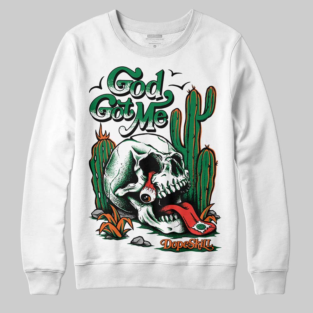 Green Collection superstreetwear Sweatshirt God Got Me Graphic