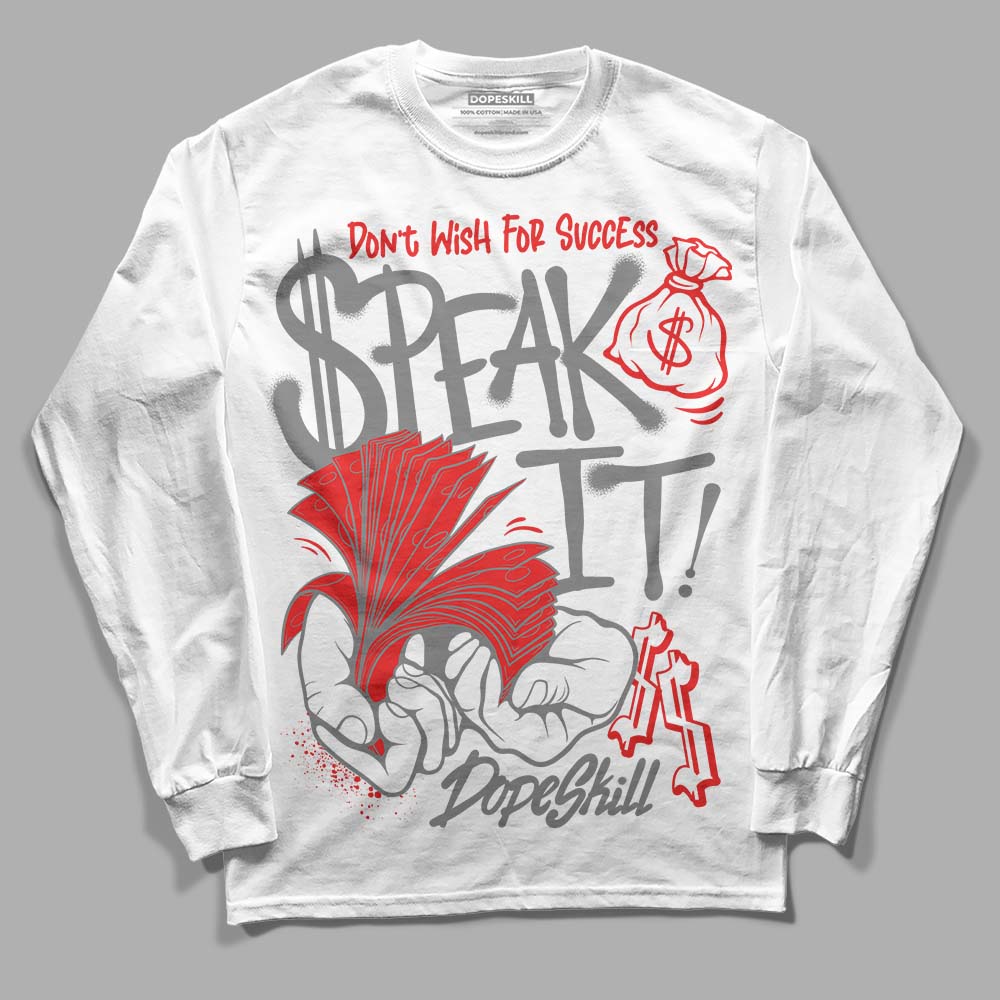 Grey Collection superstreetwear Long Sleeve T-Shirt Speak It Graphic