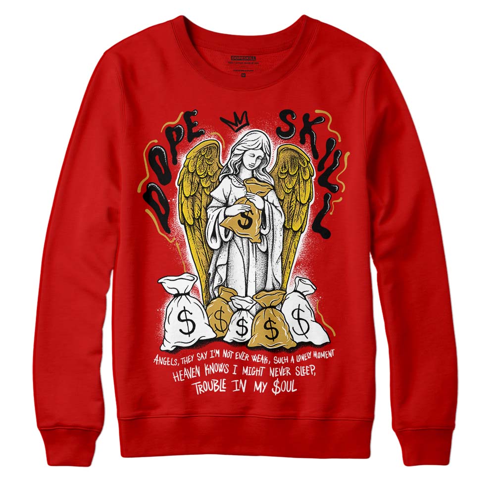 Red Collection superstreetwear Red Sweatshirt Angels Graphic