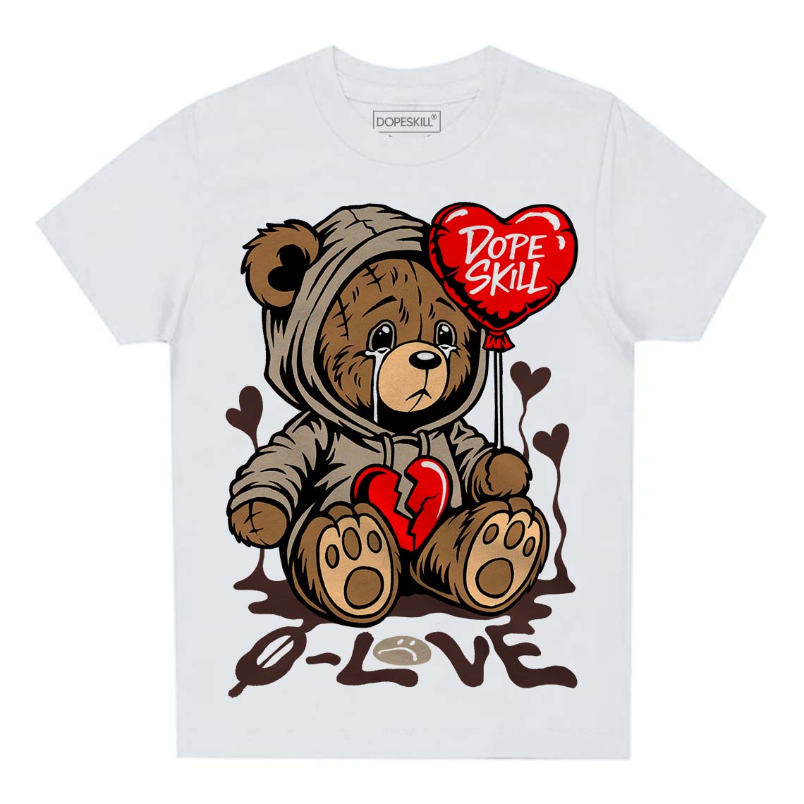 Latte 1s superstreetwear Toddler Kids T-shirt Broken Bear Graphic