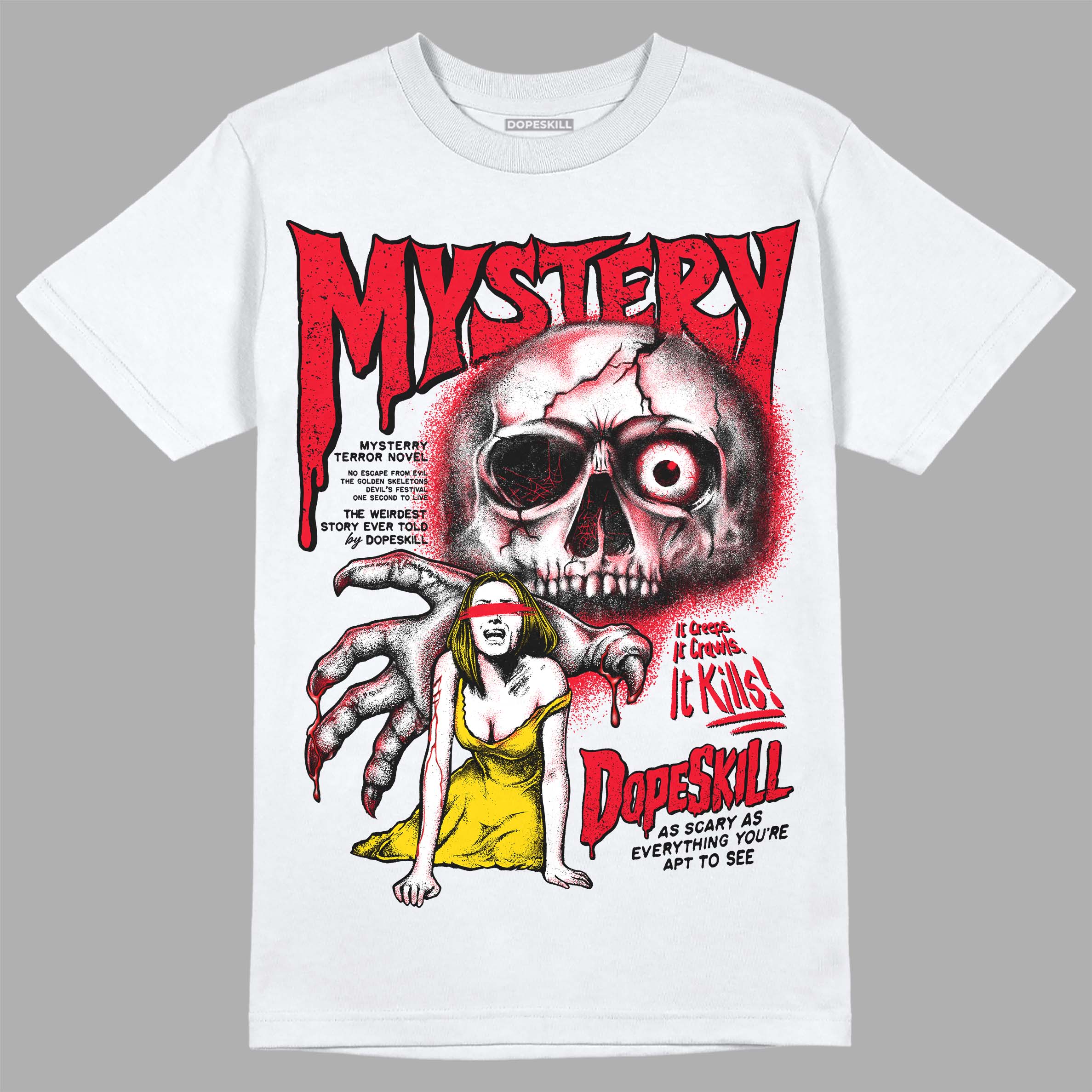 Red Thunder 4s superstreetwear T-shirt Mystery Ghostly Grasp Graphic