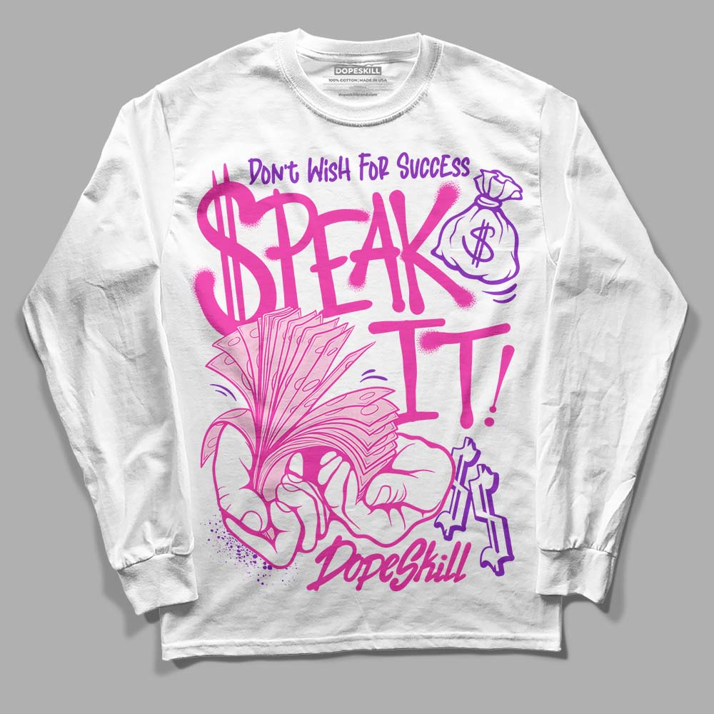 Pink Collection superstreetwear Long Sleeve T-Shirt Speak It Graphic
