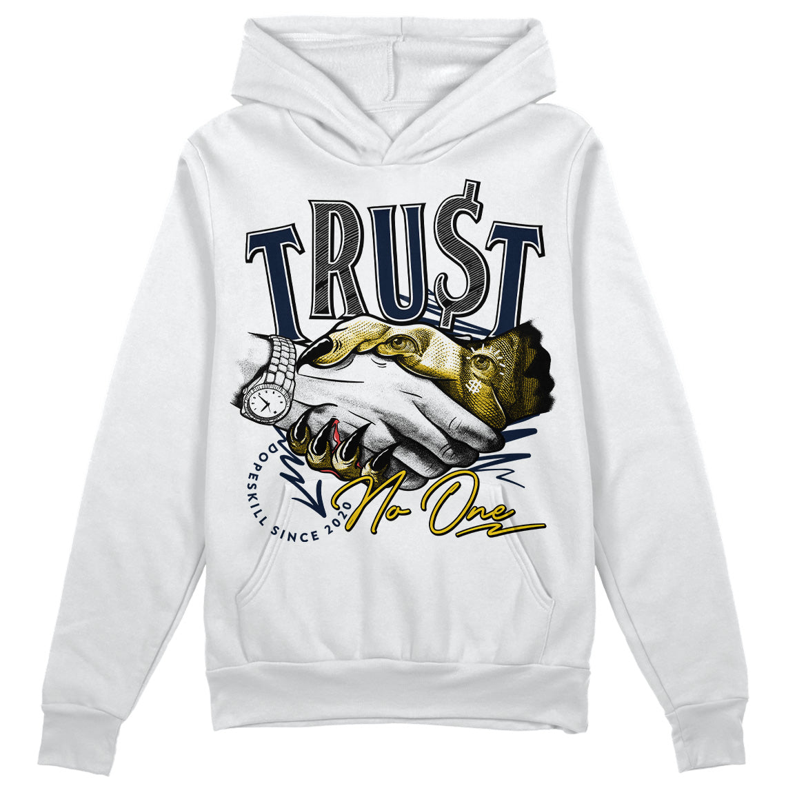 Michigan Dunks superstreetwear Hoodie Sweatshirt Trust No One Graphic