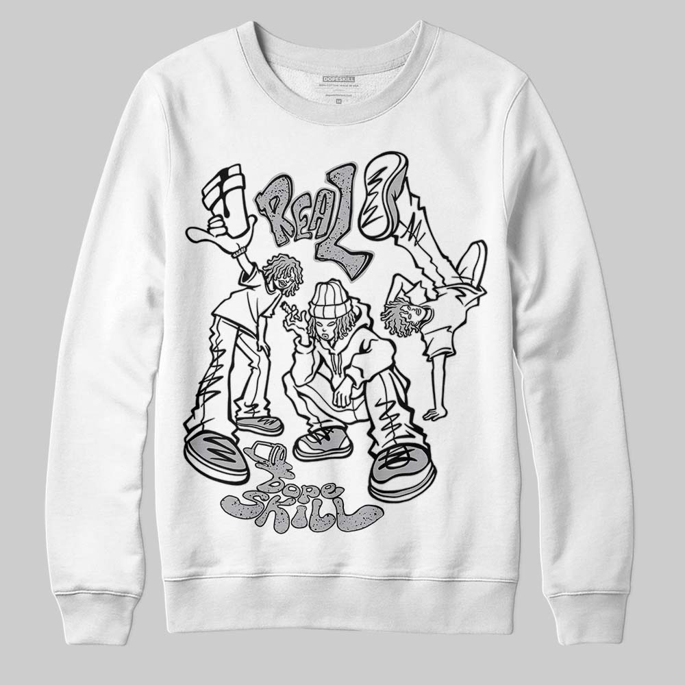 White Cement 4s superstreetwear Sweatshirt Real Y2K Players Graphic
