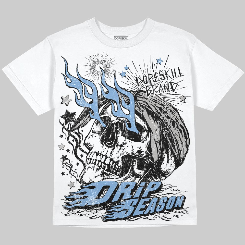 University Blue 5s superstreetwear Oversize Print T-Shirt Drip Season Graphic