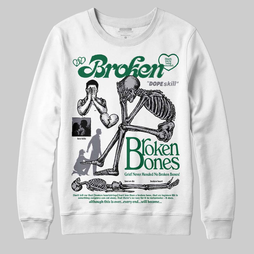 GT-2160 Shamrock Green superstreetwear Sweatshirt Broken Bones Graphic