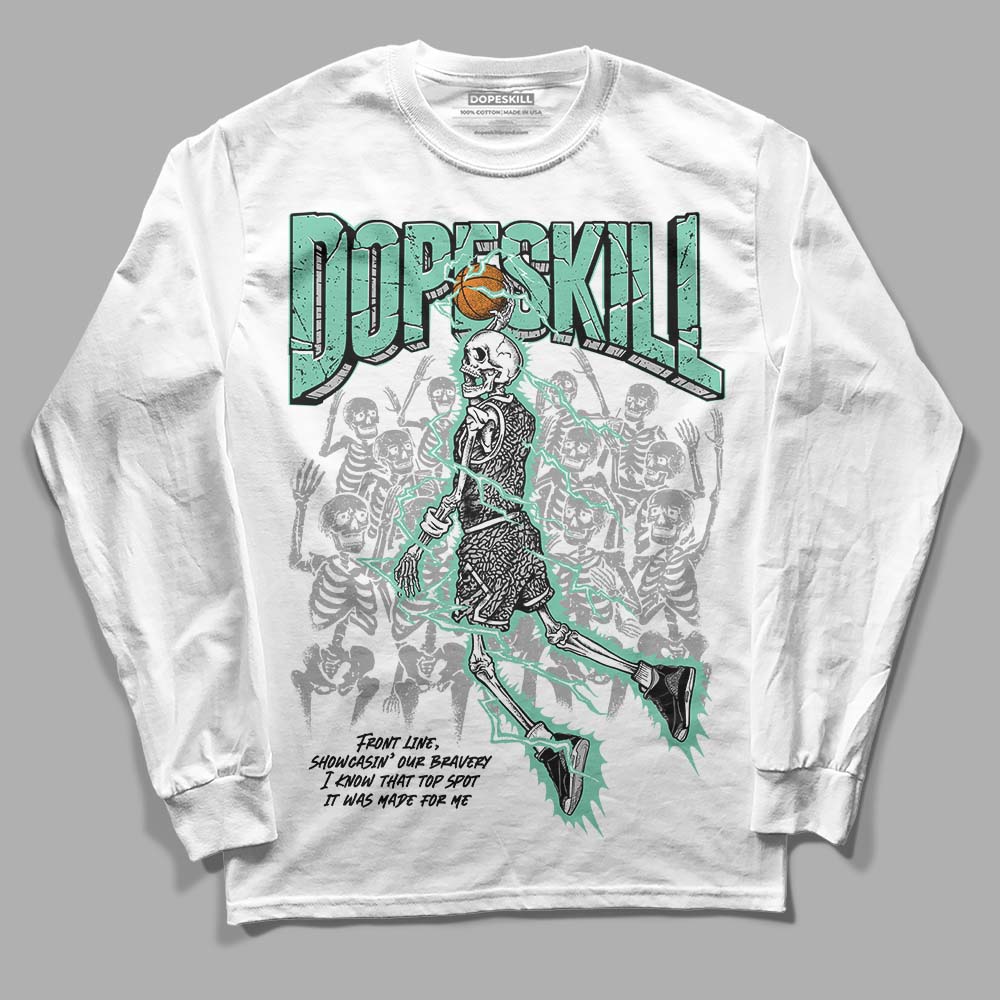 Green Glow 3s superstreetwear Long Sleeve T-Shirt Thunder Dunk Graphic