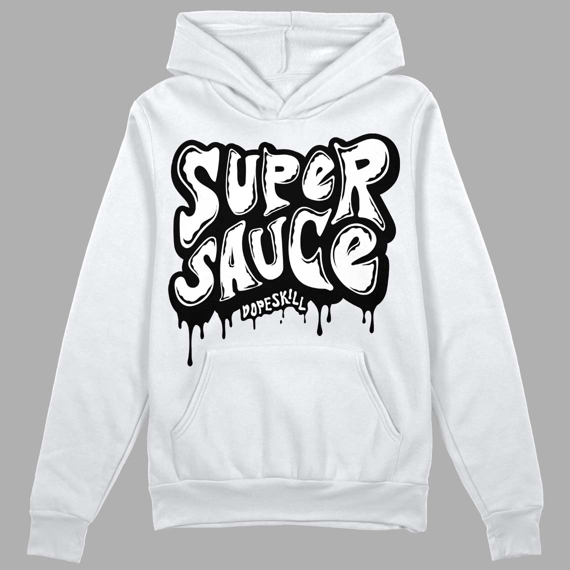 85 Black White 1s superstreetwear Hoodie Sweatshirt Super Sauce Graphic