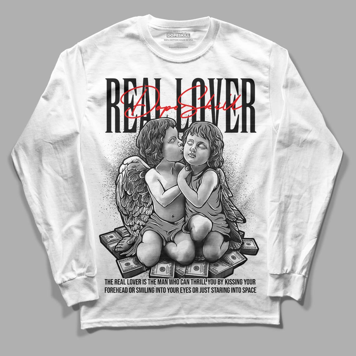 85 Black White 1s superstreetwear Long Sleeve T-Shirt Real Lover Graphic