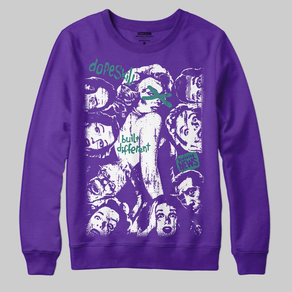 Grape 5s superstreetwear Sweatshirt Built Different Graphic