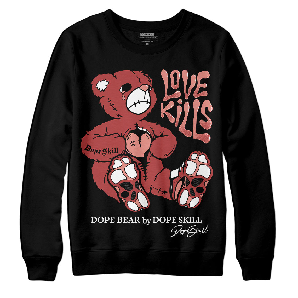 Dune Red 13s superstreetwear Sweatshirt Love Kills Graphic
