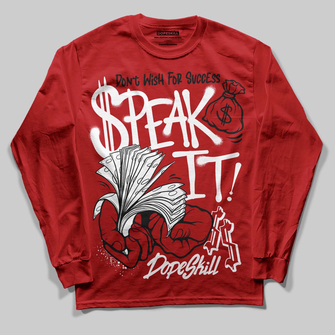 Brick By Brick 4s superstreetwear Long Sleeve T-Shirt Speak It Graphic