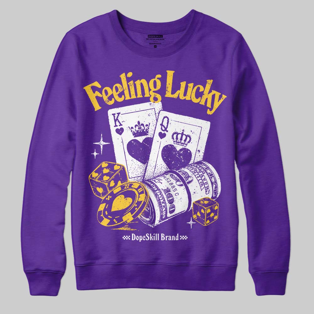 PURPLE Collection superstreetwear Sweatshirt Feeling Lucky Graphic
