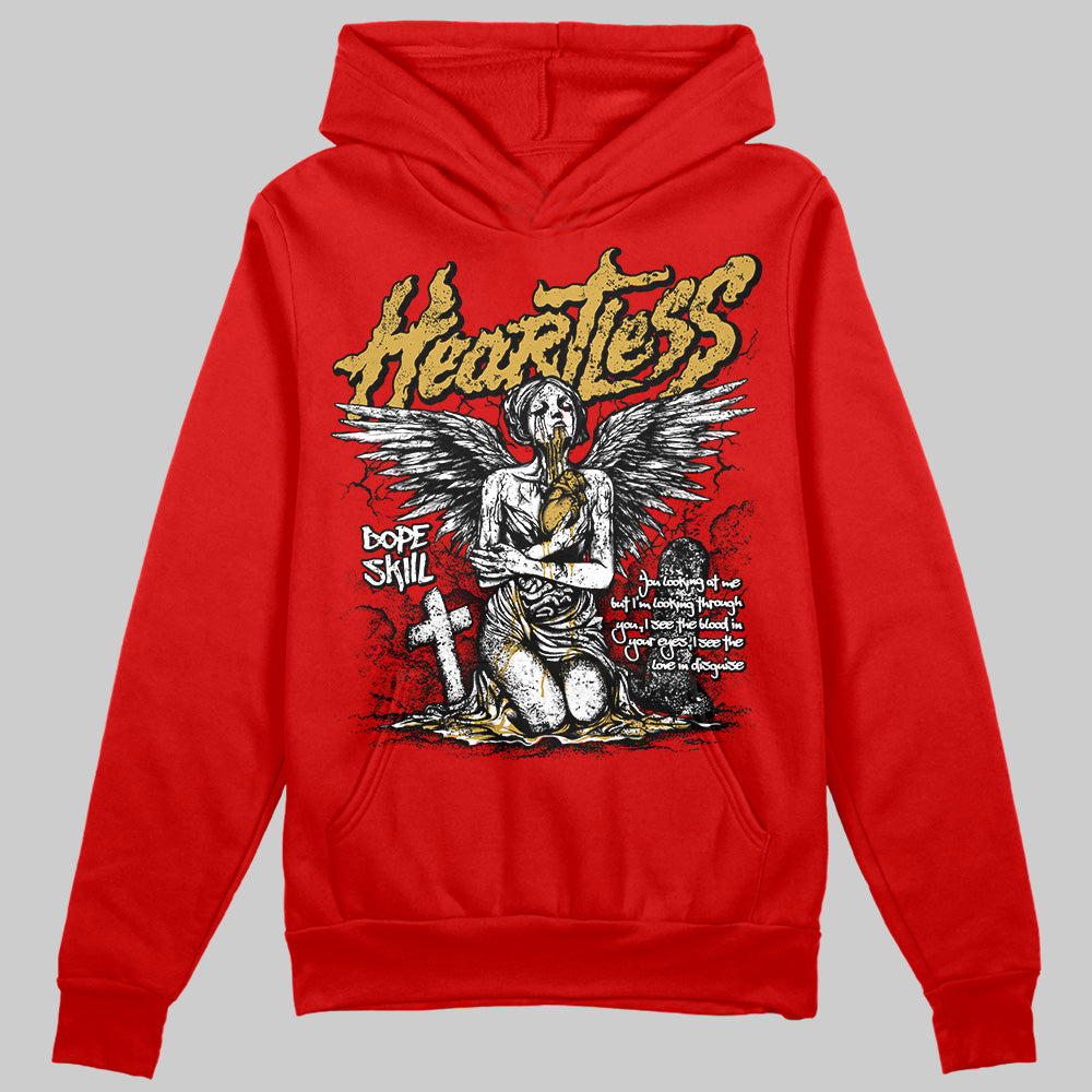 Red Collection superstreetwear Red Hoodie Sweatshirt Heartless Graphic