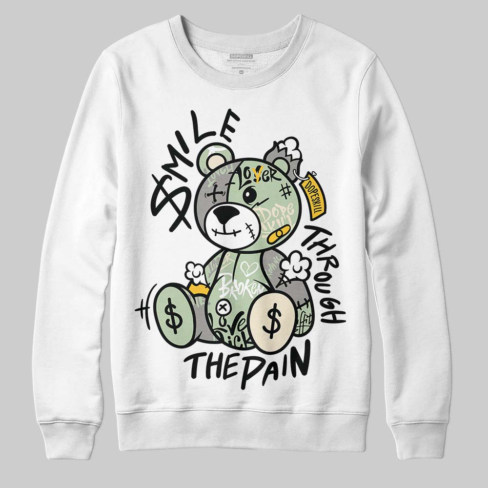 Seafoam 4s 2025 superstreetwear Sweatshirt Smile Through The Pain Graphic