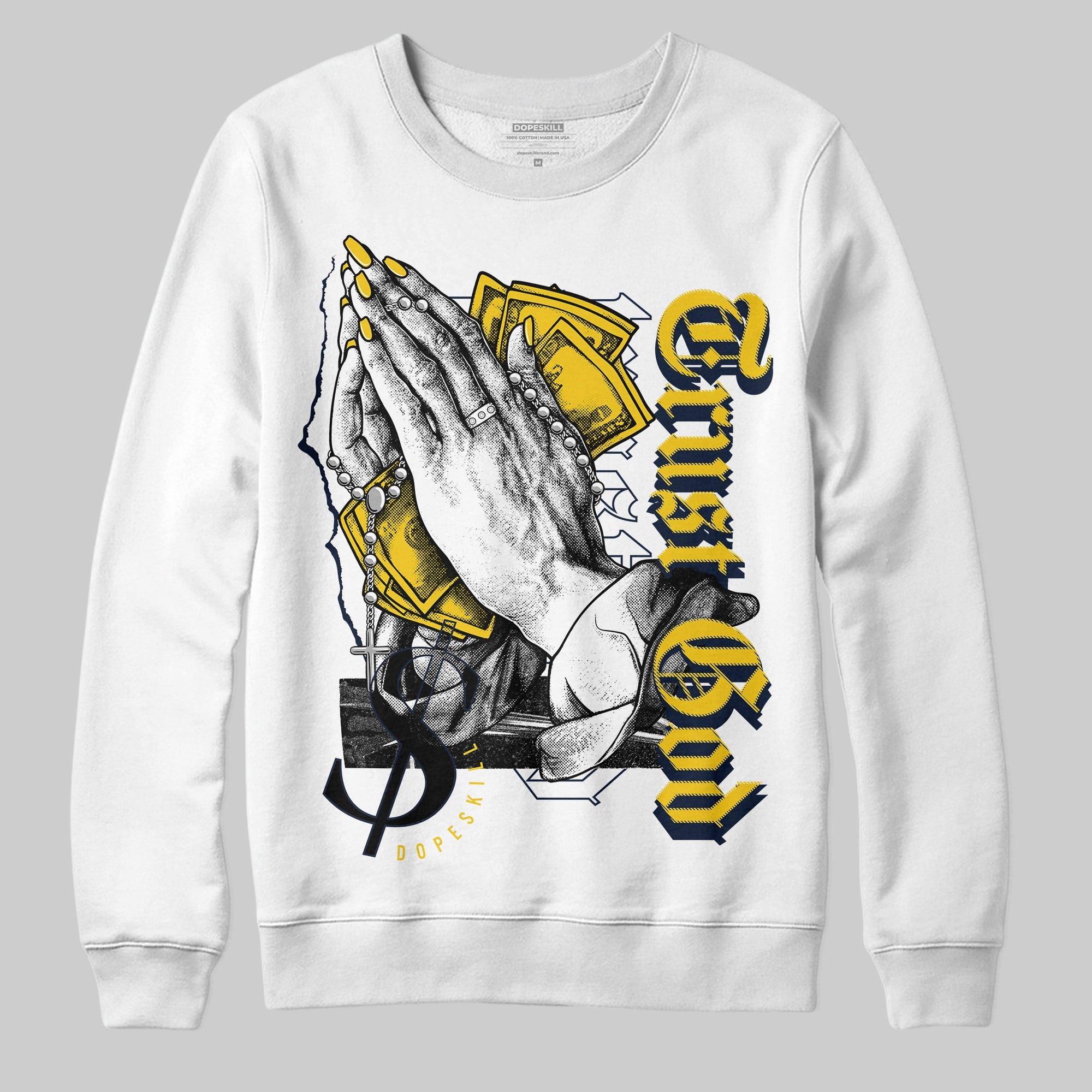 Michigan Dunks superstreetwear Sweatshirt Trust God Graphic