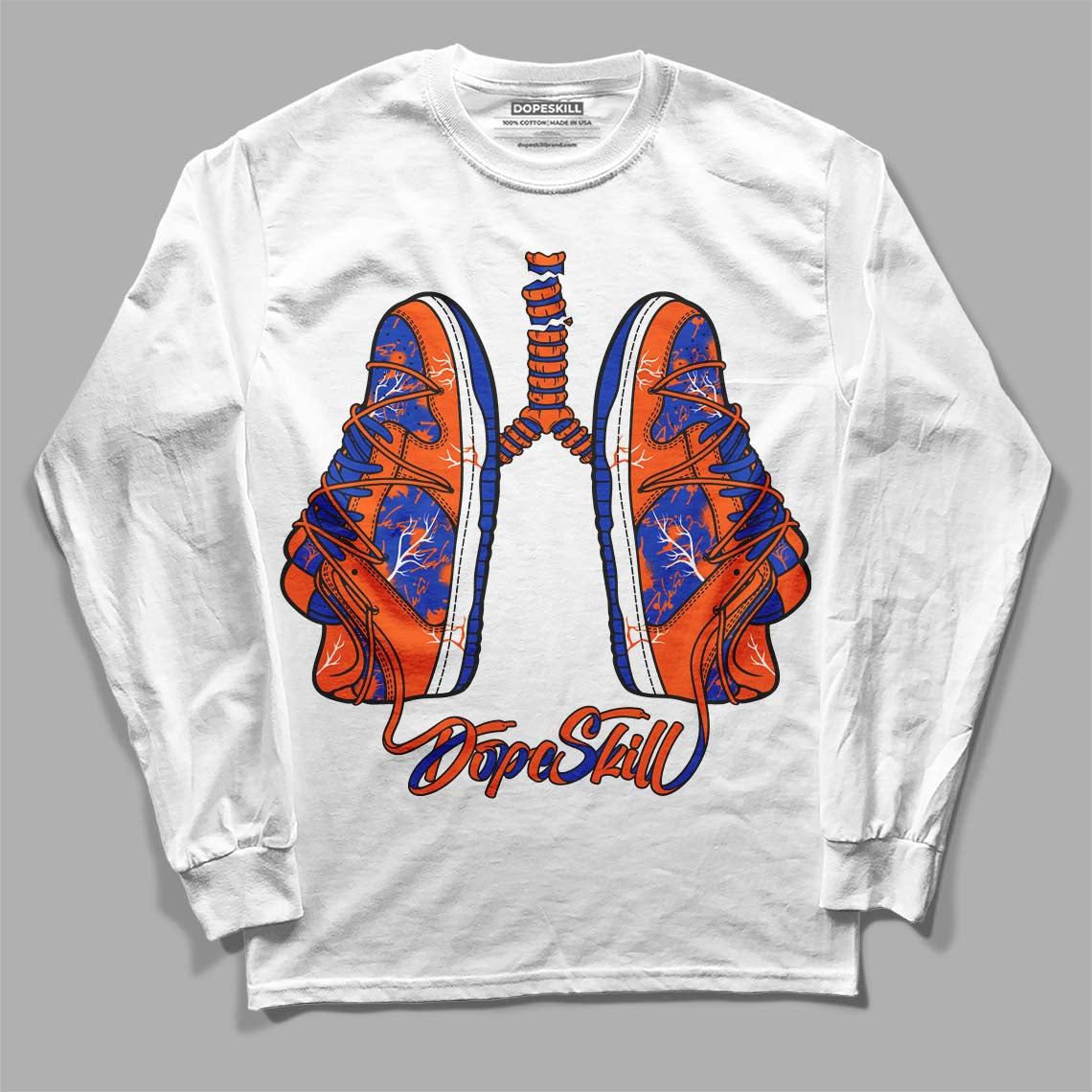 Dunk Low Futura Orange Blaze superstreetwear Long Sleeve T-Shirt Breathe Graphic