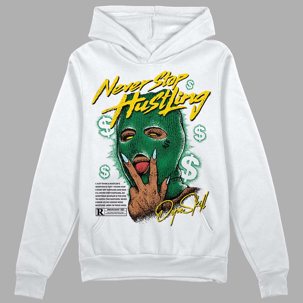 Lucky Green 5s superstreetwear Hoodie Sweatshirt Never Stop Hustling Graphic