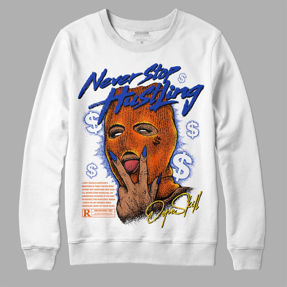 Dunk Futura Orange Blaze superstreetwear Sweatshirt Never Stop Hustling Graphic