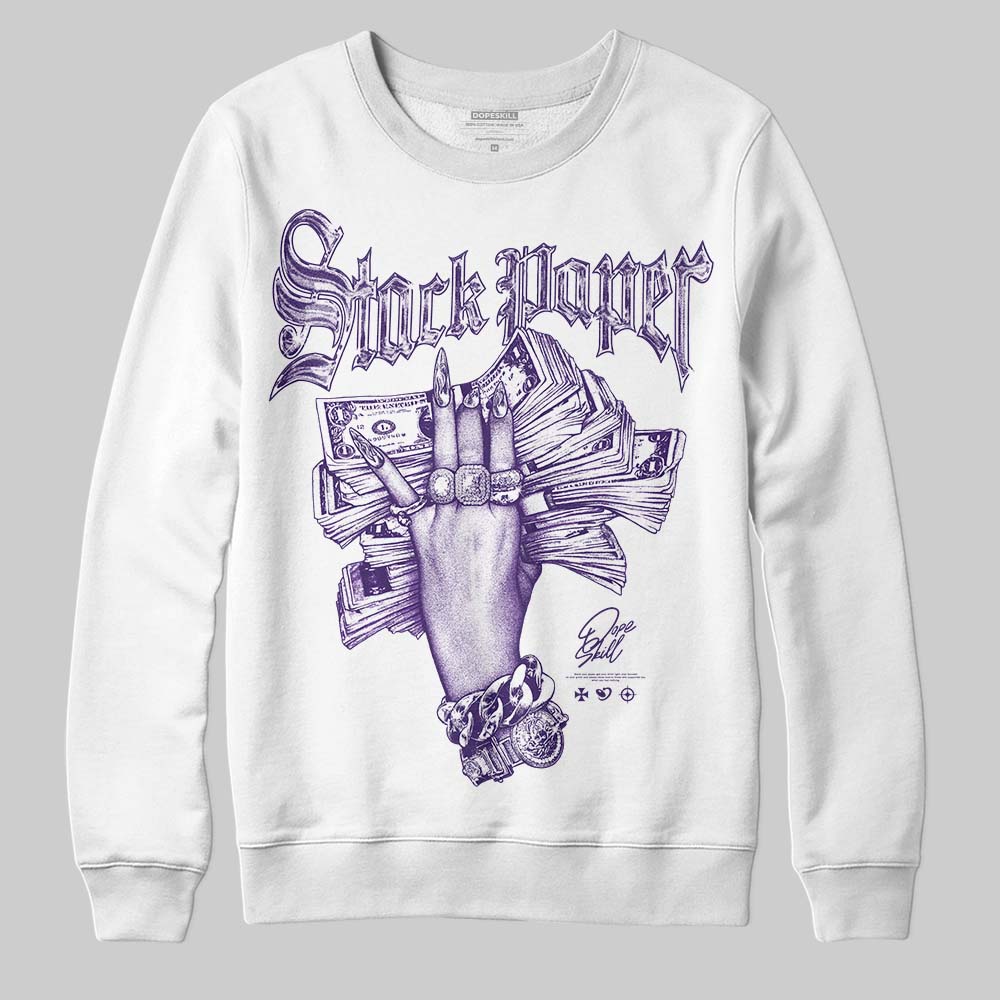PURPLE Collection superstreetwear Sweatshirt Stack Paper Graphic